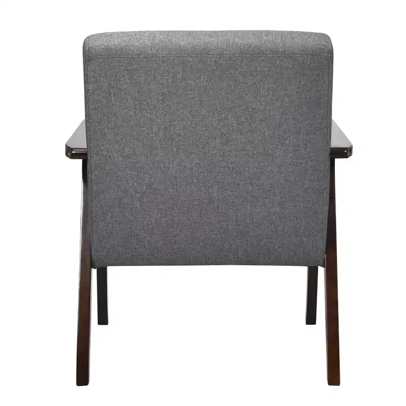 Fauteuil d'appoint en bois rembourré Fauteuil en tissu Bureau à domicile