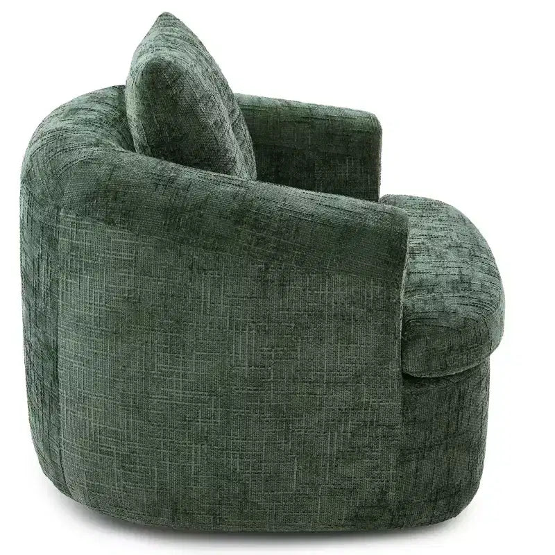 Fauteuil de salon, Fauteuil pivotant rond avec coussin à double couche