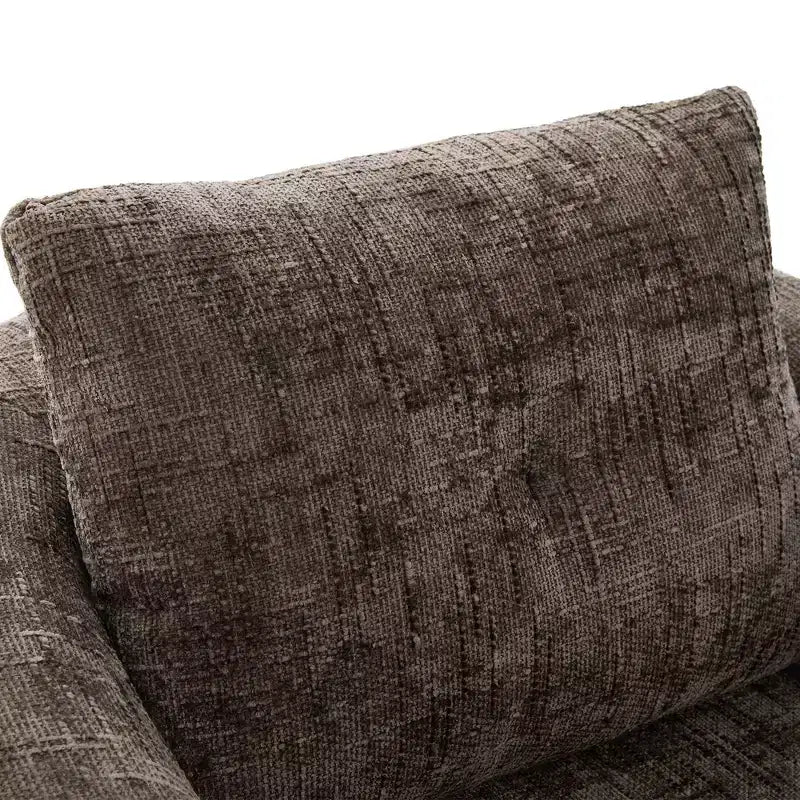 Fauteuil de salon, Fauteuil pivotant rond avec coussin à double couche