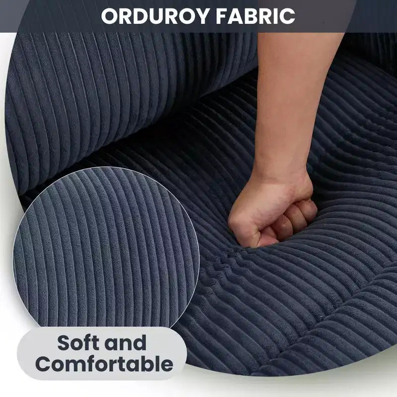 Fauteuil inclinable électrique avec massage et chaleur, canapé en velours côtelé réglable à 155°
