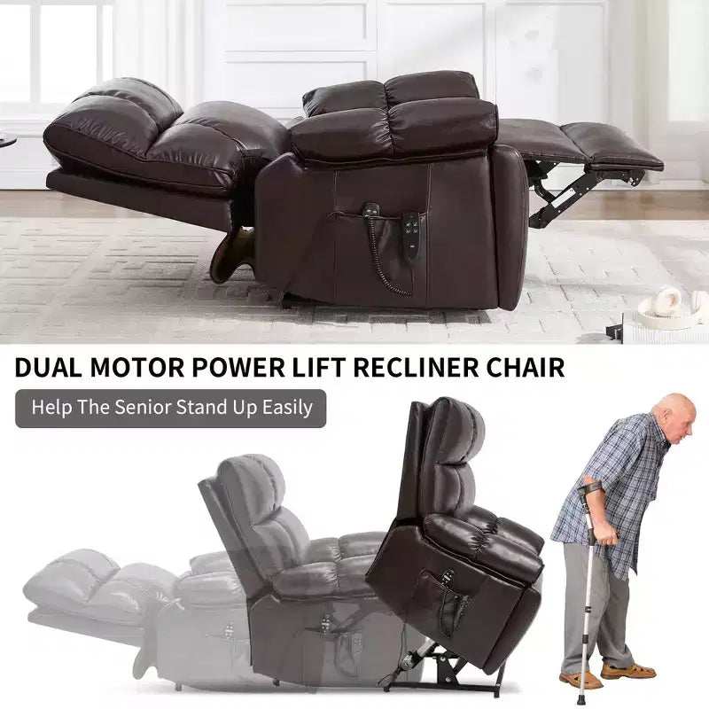Fauteuil de relaxation motorisé infini en chenille beige avec fonction massage et chauffage