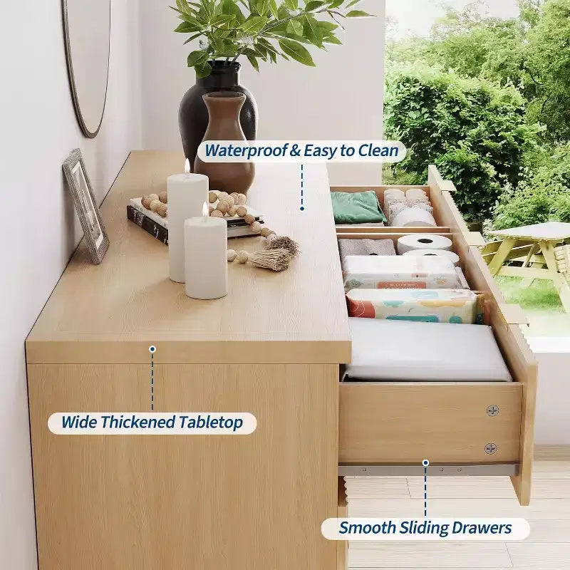 Table de chevet avec tiroir, coiffeuse dorée de style médiéval moderne