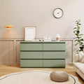 Commode double à 6 tiroirs pour chambre de bébé, organisateur pour enfants, commode verte
