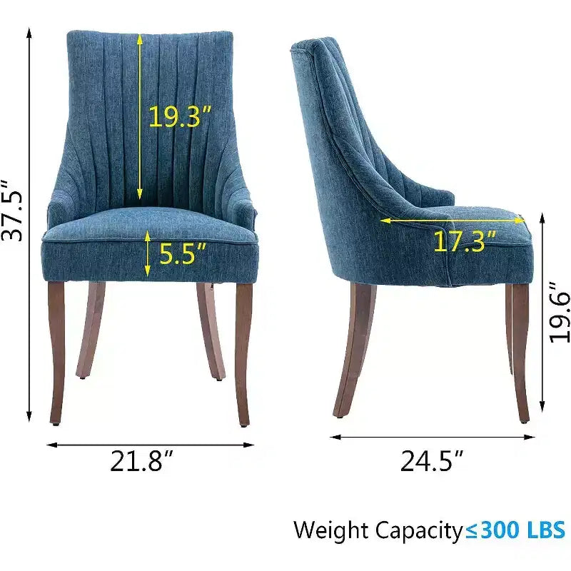 Chaise plissée minimaliste, rembourrage doux pieds en bois massif, usage domestique