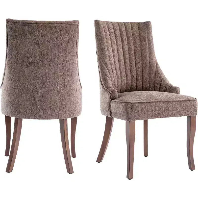 Chaise plissée minimaliste, rembourrage doux pieds en bois massif, usage domestique