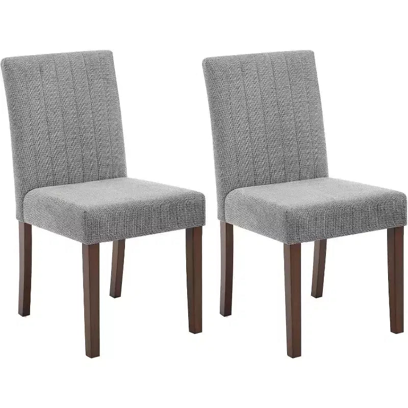 Chaise de salle à manger moderne, assise rembourrée avec pieds en bois robustes pour salle à manger