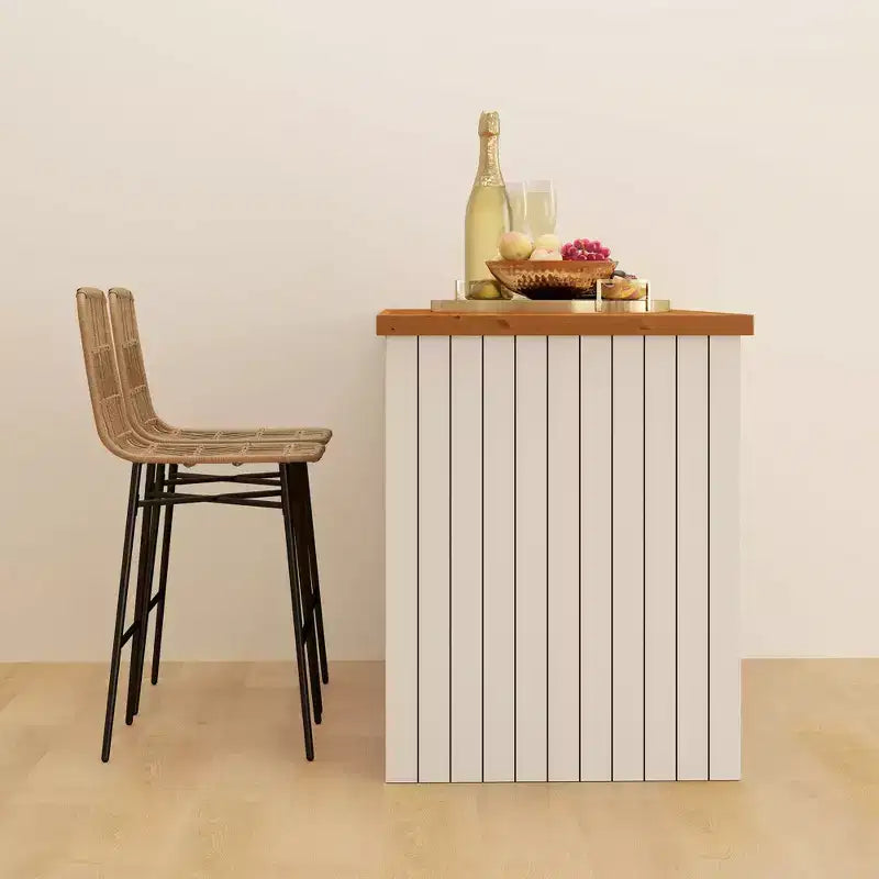 Tabourets de bar en rotin, 26 tabourets de bar hauteur comptoir avec dossier