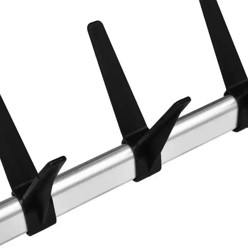Système de penderie télescopique avec tringles et étagère en aluminium