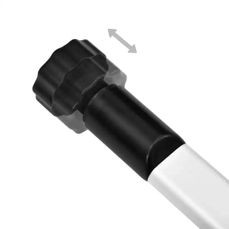 Système de penderie télescopique avec tringles et étagère en aluminium