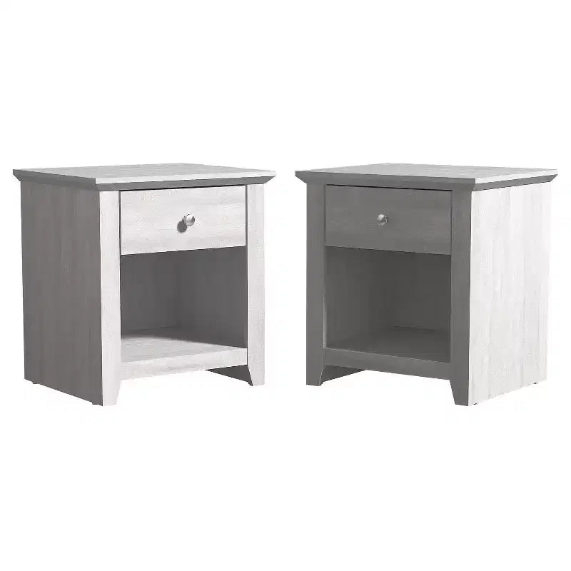 Tables de chevet modernes à 1 tiroir avec rangement ouvert