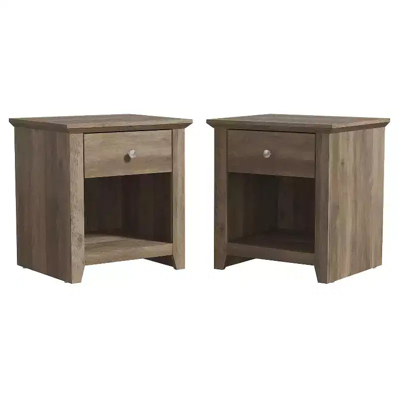 Tables de chevet modernes à 1 tiroir avec rangement ouvert