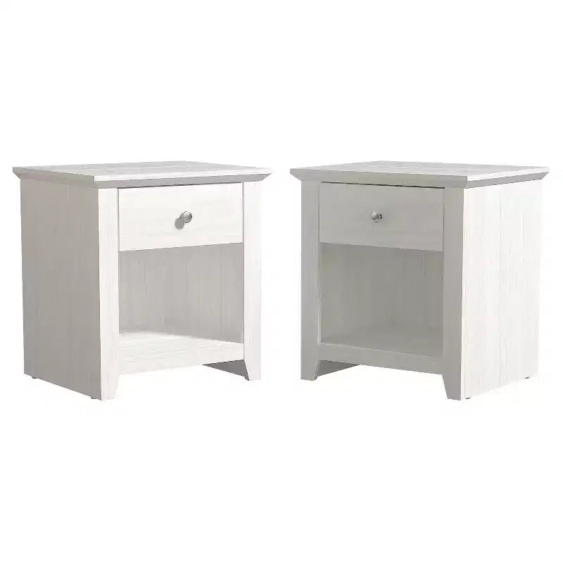 Tables de chevet modernes à 1 tiroir avec rangement ouvert