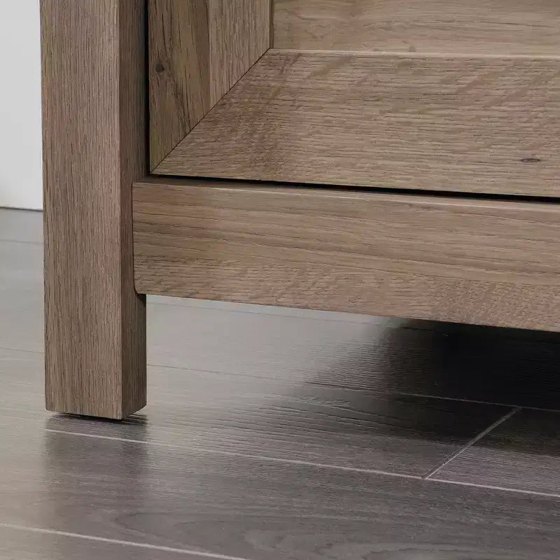 Commode de chambre rustique en bois à 6 tiroirs