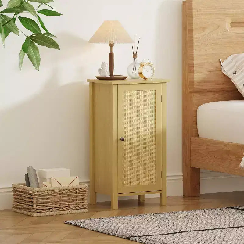 Table de chevet moderne de style ferme, table d'appoint bohème de 40 cm avec tiroir