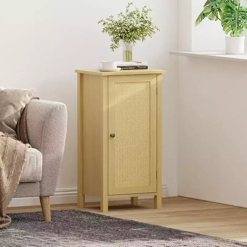 Table de chevet moderne de style ferme, table d'appoint bohème de 40 cm avec tiroir
