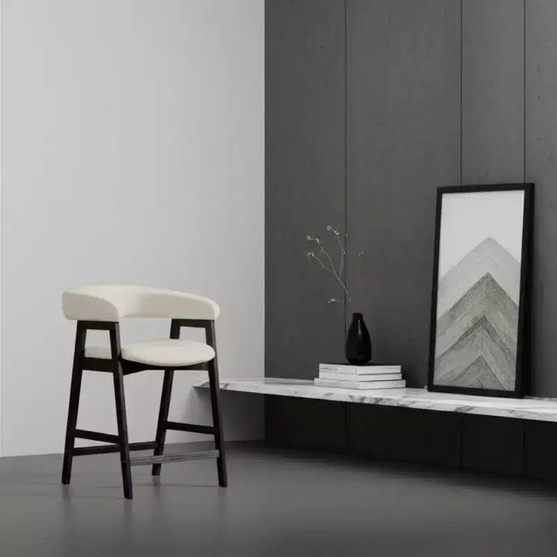 Chaises hauteur comptoir, noir vintage