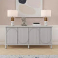 GDFStudio Abigail Rustic Wood Sideboard Cabinet with Adjustable Shelves